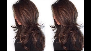 How to Quick and Easy Long layered haircut tutorial  Layered haircut techniques [upl. by Cadal323]