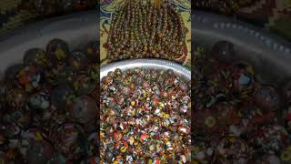 Satisfying to see so many mix colours printed beads with glass beads to make [upl. by Swanson801]