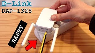 DLink DAP1325 WiFi Extender • Factory reset [upl. by Leak213]