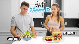 SWAPPING DIETS FOR 24 HOURS insane results [upl. by Shelby]