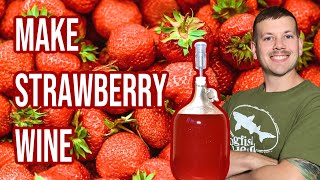 How To Make Strawberry Wine  1 gal [upl. by Aisyat]