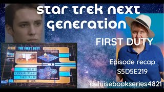 FIRST DUTY WILL WHEATON RETURNS WESLEY CRUSHER STAR TREK NEXT GENERATION S5D5EP219 [upl. by Connel]