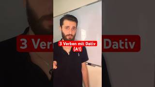 3 Verben mit Dativ deutsch deutschlernen learngerman shorts [upl. by Sesylu]