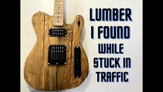 Barncaster guitar build  Free Reclaimed Lumber From the side of the highway [upl. by Toile]