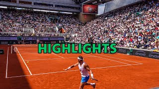 Rafael NADAL vs Holger RUNE  PRACTICE MATCH ROLAND GARROS 2024 HIGHLIGHTS COURT LEVEL VIEW [upl. by Patrick]