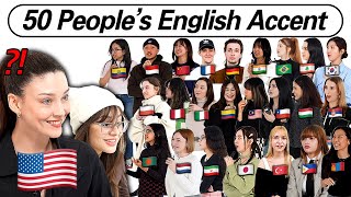 Can American Guess 50 Peoples Nationality by Their ENGLISH ACCENT [upl. by Onitsoga558]