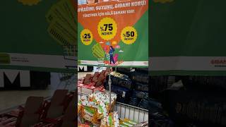 Migros mağazalarında Gıdanı Koru sloganı altında abur cuburlar indirimli satılıyor [upl. by Lletnom328]