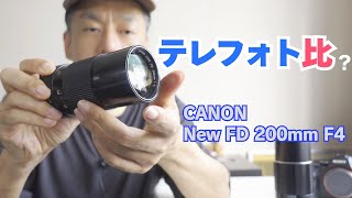 テレフォト比に見る200mm F4レンズの進化と終焉【New FD 200mm F4】 [upl. by Tatum]