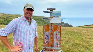 Plein Air Oil Painting Pendeen Watch Cornwall [upl. by Drape]