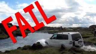 SUV river crossing FAIL in Iceland [upl. by Elaynad301]