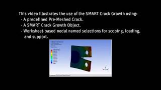 ANSYS Mechanical Fatigue Crack Growth Analysis using SMART Crack Growth [upl. by Lion]