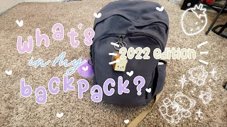 whats in my backpack high school 2022  aesthetic school supplies organized back to school aefilm [upl. by Noraa]