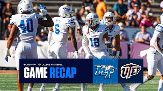 Middle Tennessee DEFEATS UTEP on the road 2013  Game Recap [upl. by Ute850]