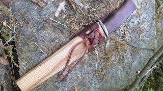 Making a Scabbard and Frog for a Knife [upl. by Hampton]