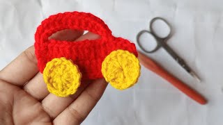 crochet car appliqueBeauty of Crochet [upl. by Ardnuyek286]