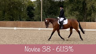 Unaffiliated BD Novice 38 Dressage Test  6138 [upl. by Lebanna]