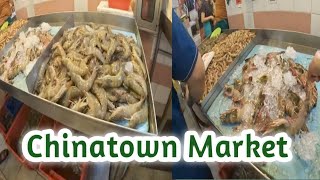 Chinatown Wet Market  Singapore travel market video videos [upl. by Lecram]