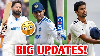 BIG UPDATES on Rishabh Pant Shubman Gill amp Sundar for IND vs NZ 2nd Test  Rohit Sharma News [upl. by Ahael956]