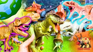 Collection Dinosaur Toys Mattel  Spinosaurus  Sinoceratops  Yangchuanosaurus  Baryonyx [upl. by Glenna]