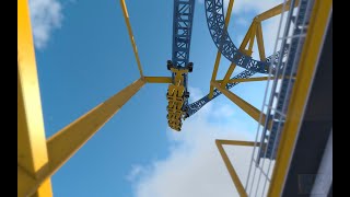 Lightning Bolt  NL2 POV  Insane Launched Traveling Intamin Invert [upl. by Lobiv]