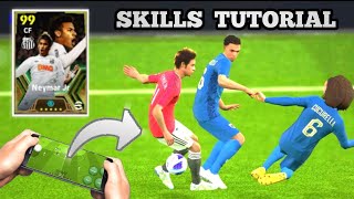 Neymar Jr Santos Best Dribbling Skills Tutorial  eFootball 2024 Mobile [upl. by Hayes824]