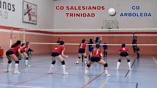 Partido voleibol femenino Cadete CD Salesianos  CD Arboleda [upl. by Julienne790]