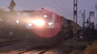 High Speed WDP4 Horn  12766 Amravati  Tirupati SF Express [upl. by Karb]