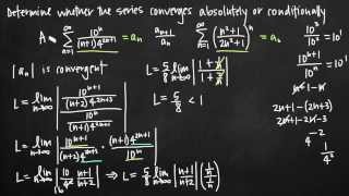 Absolute and conditional convergence KristaKingMath [upl. by Ahsinam404]