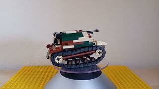 Brickmania Blitzkrieg bricks Polish TKS Tankette Build and Review [upl. by Aihsenor]