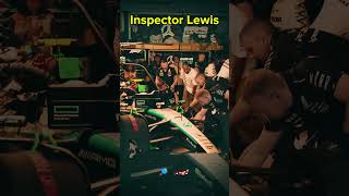 Lewis Hamilton the Inspector 🔎shorts f1 automobile lewishamilton mercedes benz fyp gp [upl. by Leann]