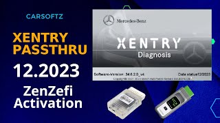 Xentry Passthru 202312 MercedesBenz Work J2534 Tatrix Openport20 VXDiag [upl. by Rotciv]