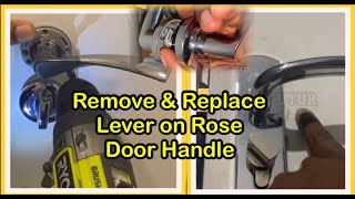 quotQuick amp Easy Removing and Replacing a Door Handle Lever on Rosequot  StepbyStep Guide [upl. by Gretel]