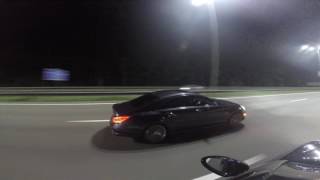 Porsche Macan turbo vs Mercedesbenz CLS550 w218 [upl. by Nayarb383]