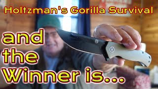 Holtzmans Survival Knife Giveaway Contest Winner [upl. by Marcell]