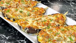 AUBERGINES FARCIES GRATINÉES 🍆 Recette végétarienne 🌱 Deli Cuisine [upl. by Shandy]