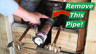 How To Remove Stuck Rusted Pipe From Cast Iron Plumbing Stack PVC Conversion [upl. by Ahsoym897]