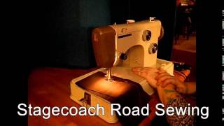 Japanesemade Riccar Sewing Machine Demo Video [upl. by Gambell447]