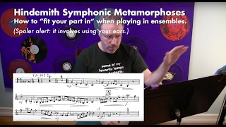 Bass Clarinet Orchestral Excerpt Hindemith Symphonic Metamorphosis [upl. by Yup]