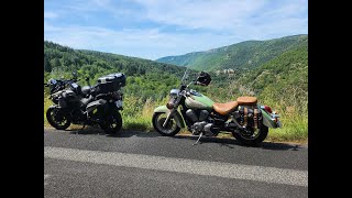 Compilation de notre magnifique balade de trois jours à moto sur les routes désertes des Cévennes [upl. by Nnyleimaj]