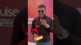 Winner Of Tech Influencer Fisayo Fosudo pulseinfluencerawards pulseshorts [upl. by Ahsinehs]