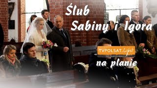 Pierwsza Miłość  Ślub Sabiny i Igora  na planie [upl. by Gayleen922]