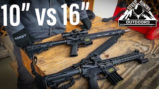 300 Blackout Velocity Test  105quot vs 16quot Barrel [upl. by Sivla]