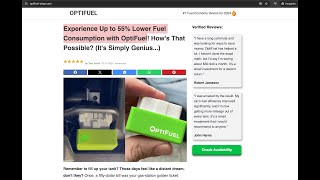 OptiFuel Fuel Saver Review Miracle or Scam Uncover the Truth Behind the 55 Fuel Savings Claim [upl. by Agnimod]