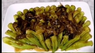 Okra with oyster sauce [upl. by Anirad]