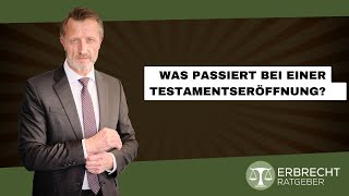 Was passiert bei einer Testamentseröffnung [upl. by Nygem]