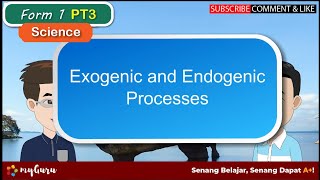 Form 1  Science  Exogenic and Endogenic Processes of Landscape Formations [upl. by Eitsim]