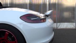 PORSCHE BOXSTER981 REAR WING Rennwagen ② [upl. by Llemij395]