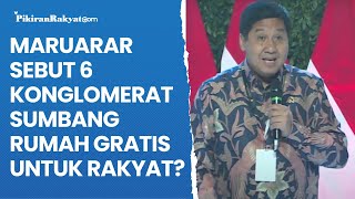 Maruarar Sebut 6 Konglomerat Sumbang Rumah Gratis untuk Rakyat [upl. by Armilda101]