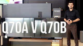 Samsung QLED 4K Q70B 2022 Review  Q70A v Q70B [upl. by Gilba496]