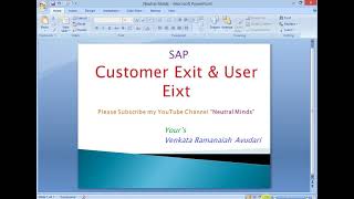 SAP Customer Exits and User Exits for Functional Consultants  CMOD  SMOD  Enhancements [upl. by Nerua]